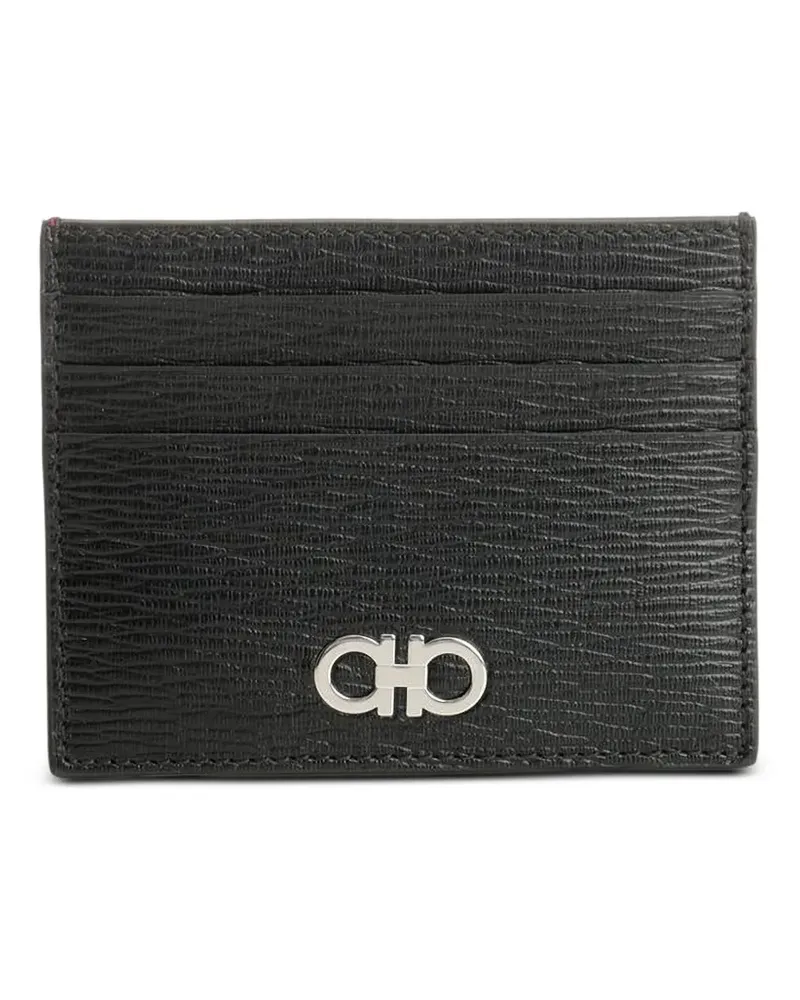 Ferragamo Gancini cardholder - Schwarz Schwarz