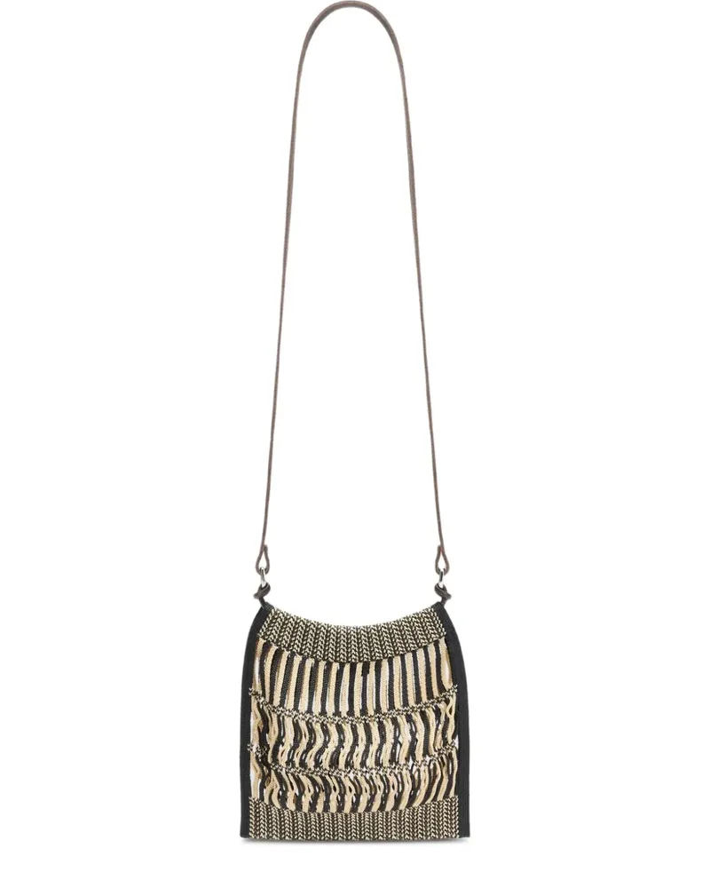 Christophe Lemaire x Filt mini Netz-Schultertasche - Nude Nude
