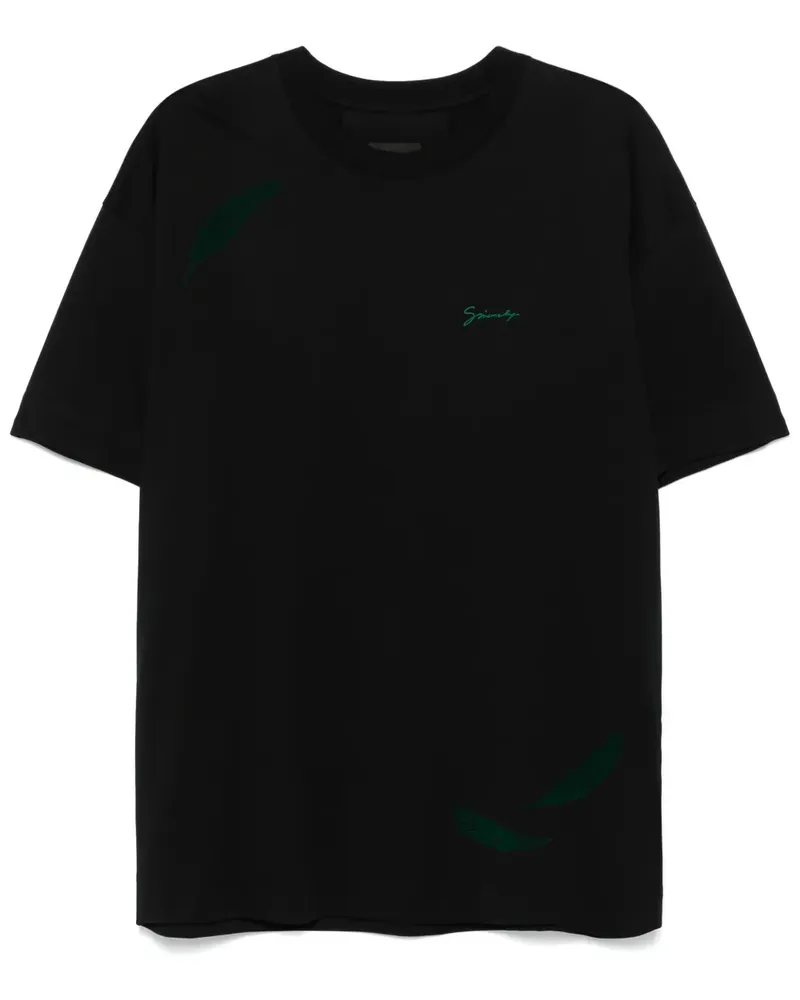 Givenchy Feathers T-Shirt - Schwarz Schwarz