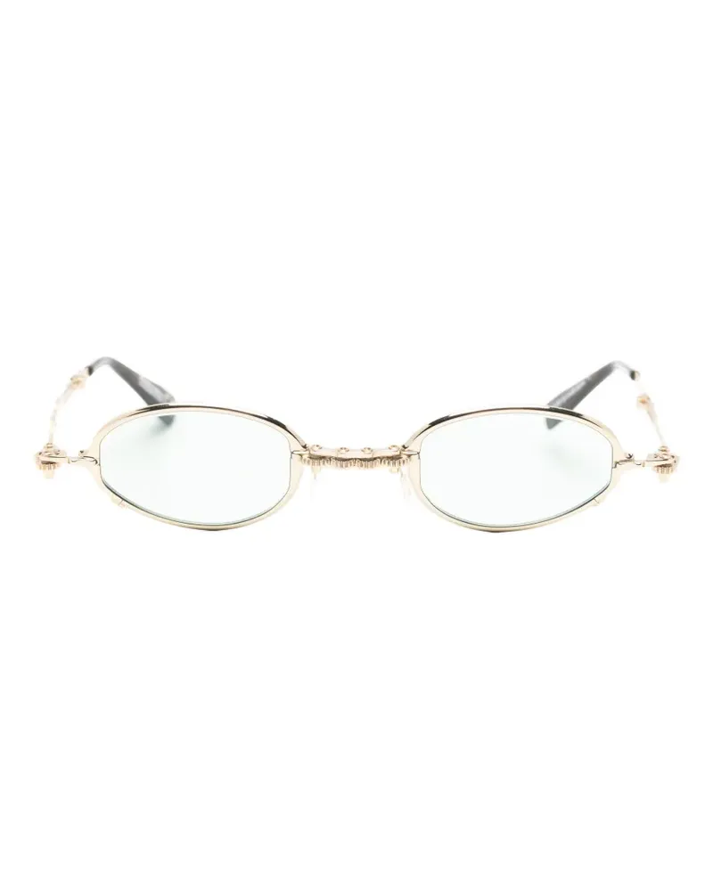 KUBORAUM Sonnenbrille mit ovalem Gestell - Gold Gold