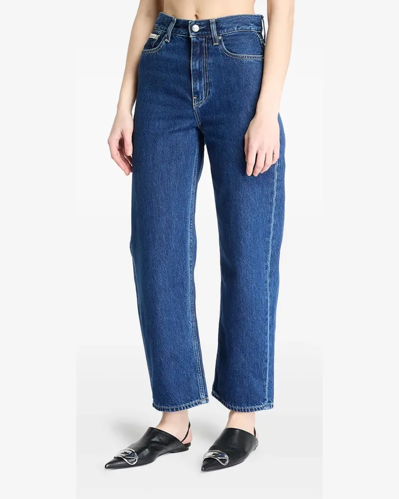 Calvin Klein Jeans mit hohem Bund - Blau Blau
