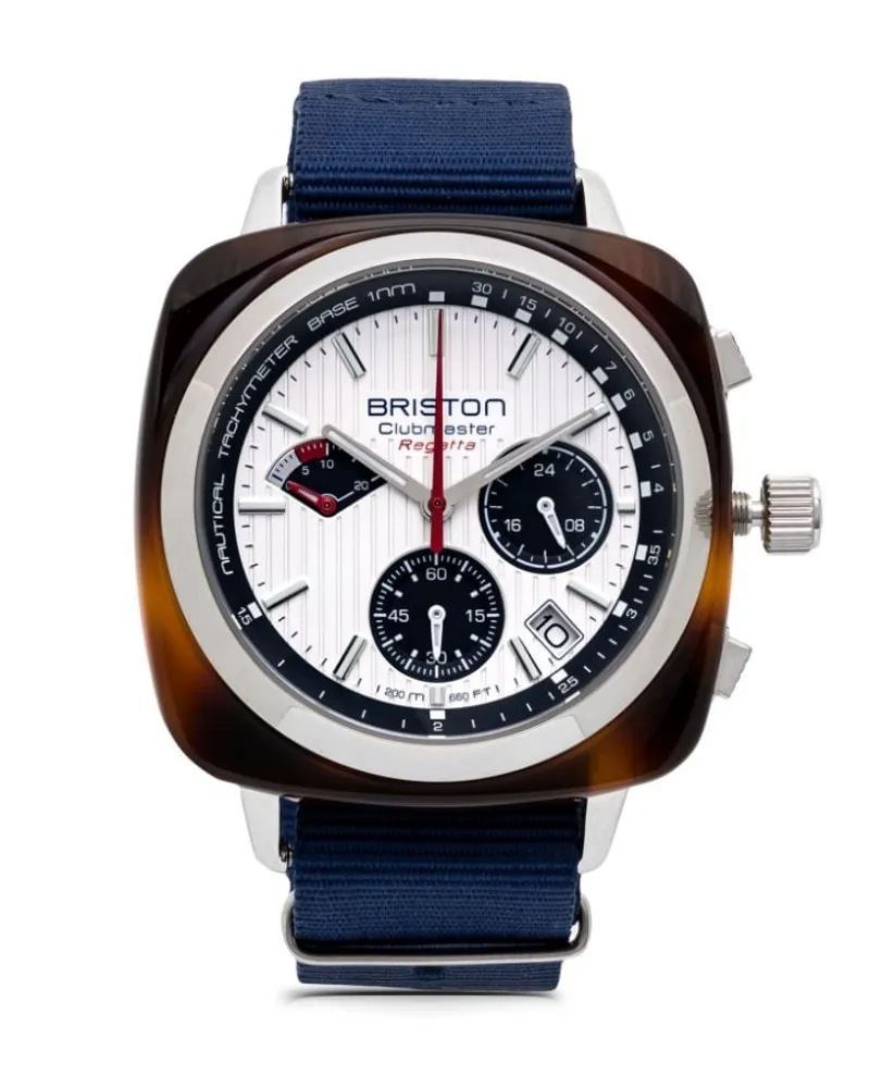 BRISTON Clubmaster Regatta 42mm - Weiß Weiß
