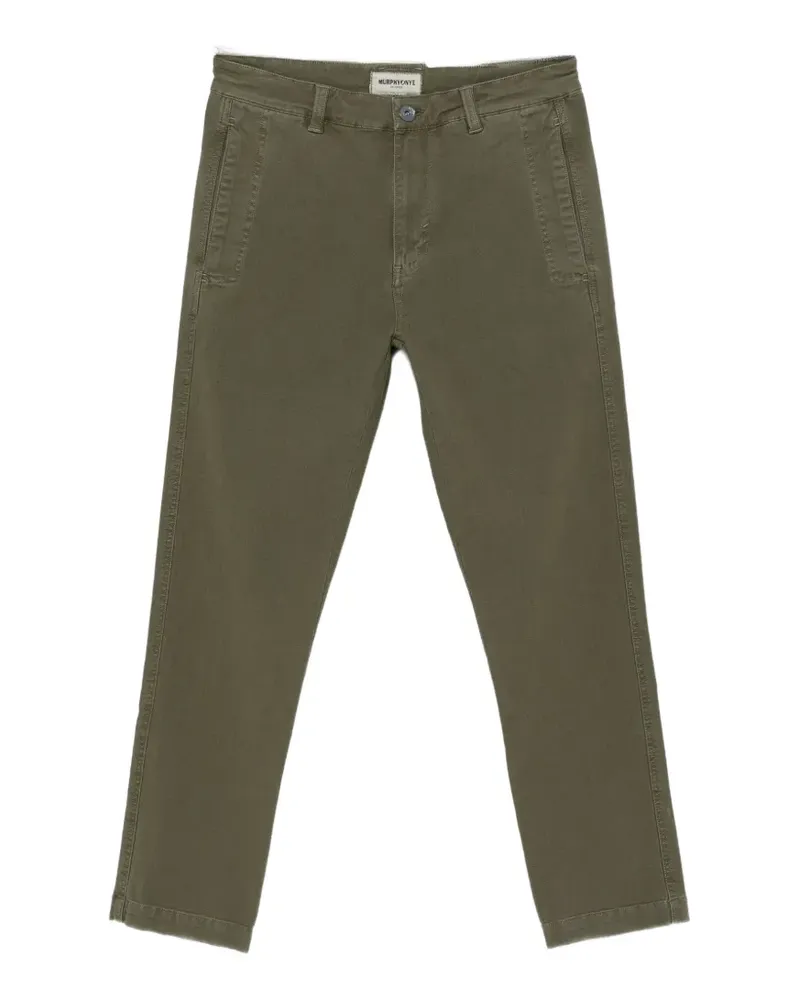 Murphy & Nye logo-print pocket trousers - Grün Grün