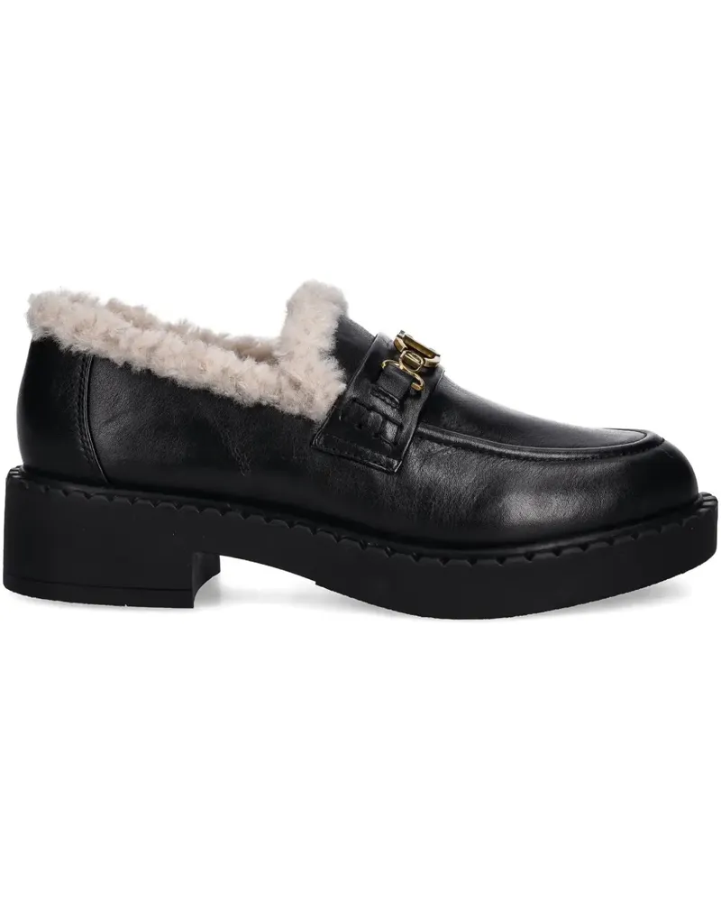 Twin-Set logo-detail loafers - Schwarz Schwarz