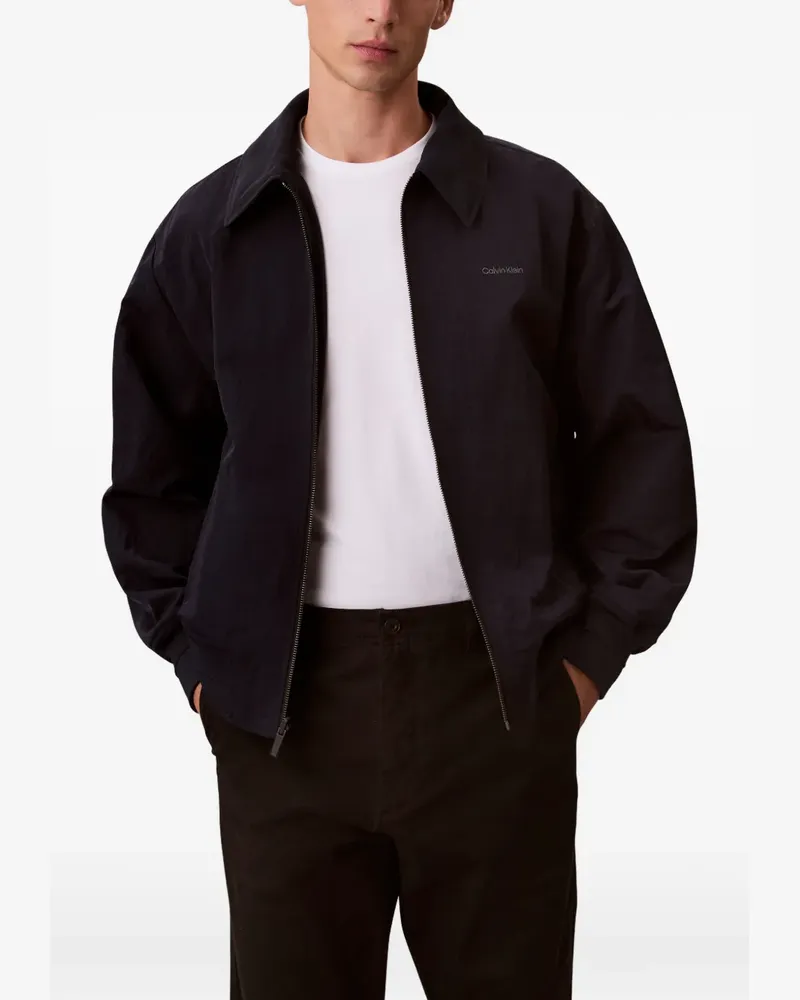 Calvin Klein Jacke mit Logo-Print - Blau Blau