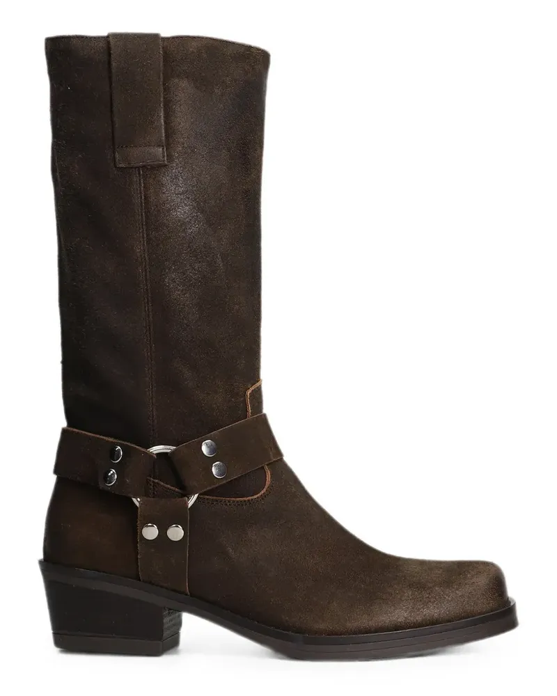 Julie Dee buckled harness biker boots - Braun Braun