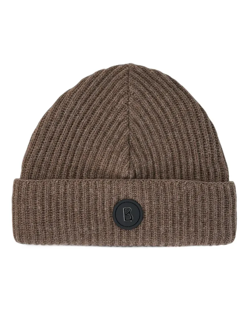Bogner Gustav ribbed-knit beanie hat - Braun Braun