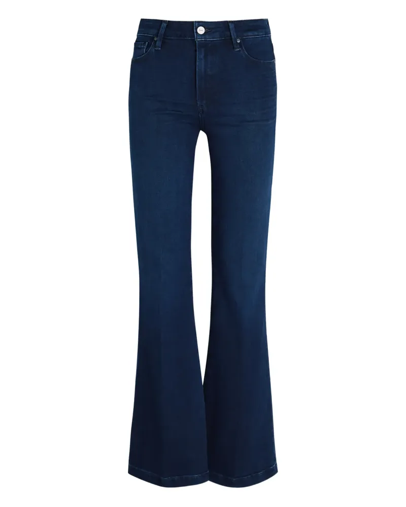 Paige button-fastening flared jeans - Blau Blau