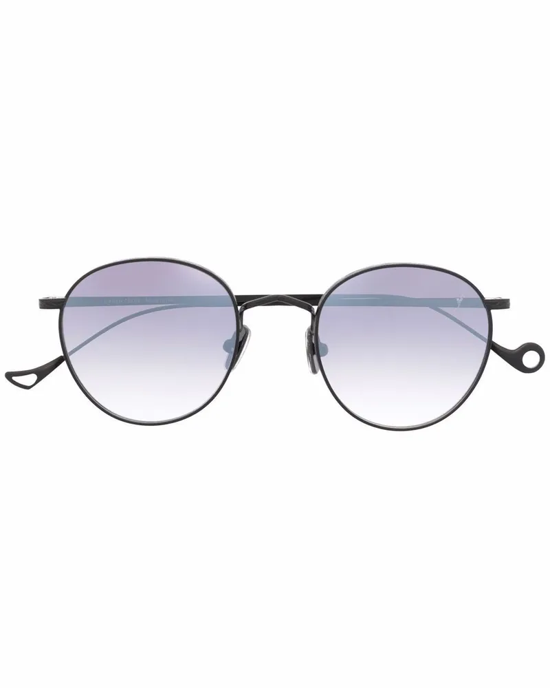 Eyepetizer Sonnenbrille mit rundem Gestell - Schwarz Schwarz