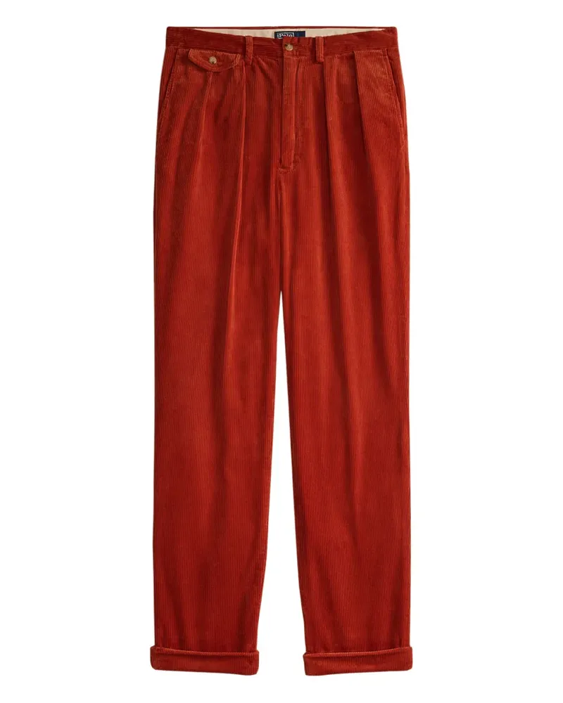 Ralph Lauren Hose aus Cord mit Falten - Rot Rot