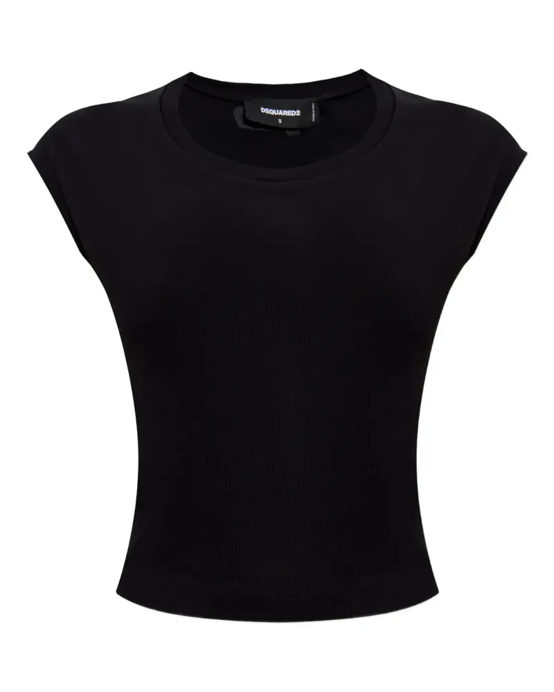 Dsquared2 Oberteil aus Baumwolle - Schwarz Schwarz