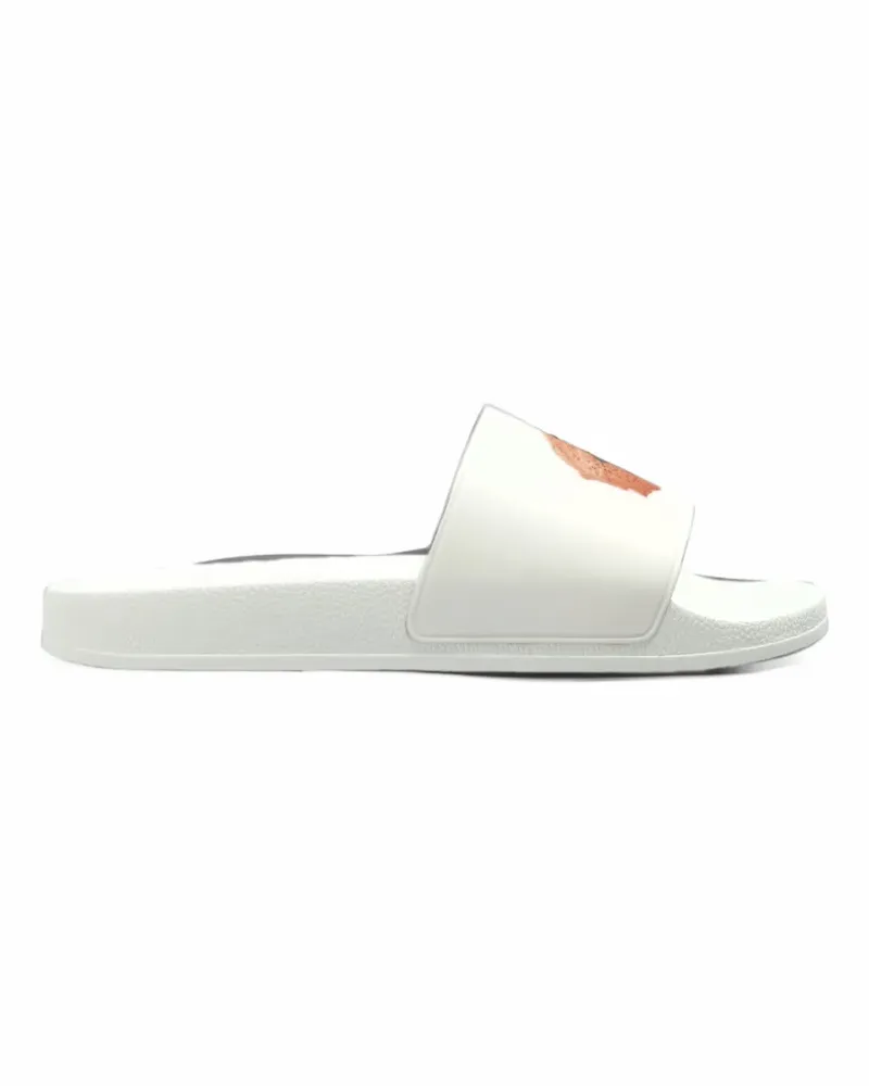 Palm Angels Bear-print slides - Weiß Weiß
