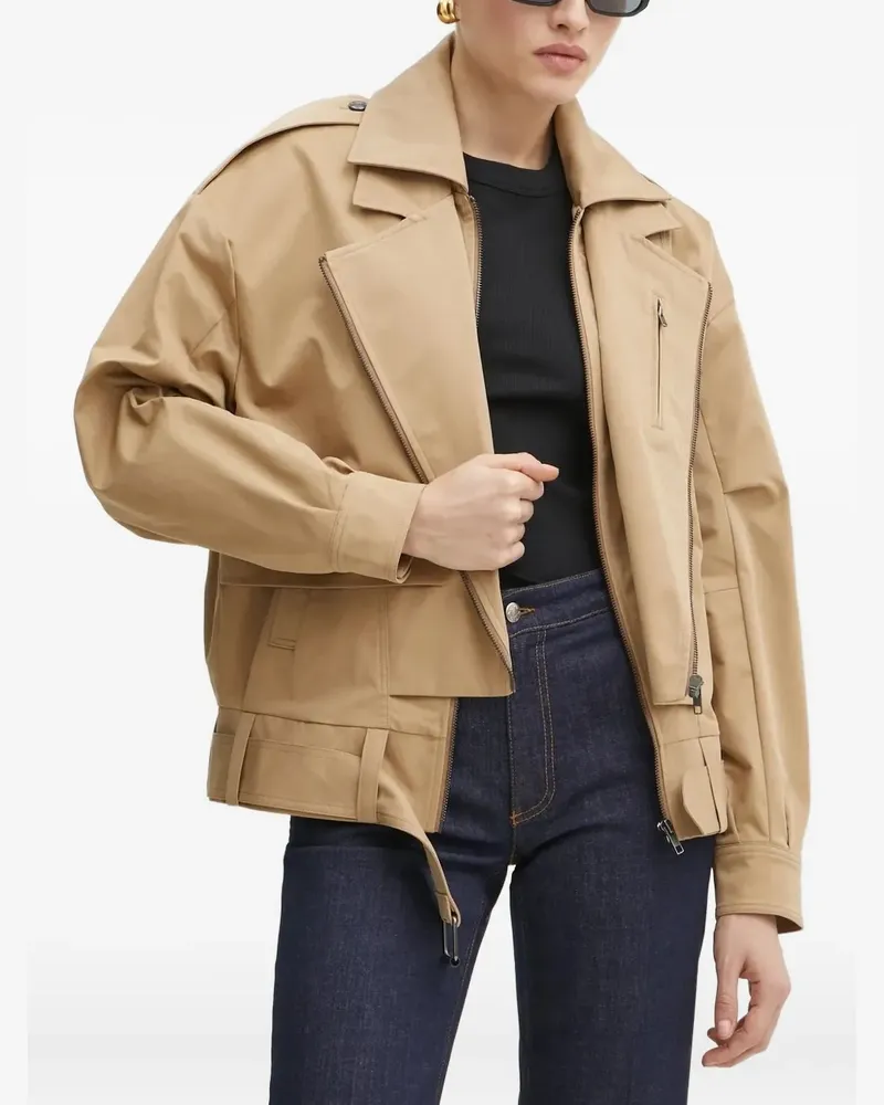 Bardot Bikerjacke mit Gürtel - Braun Braun