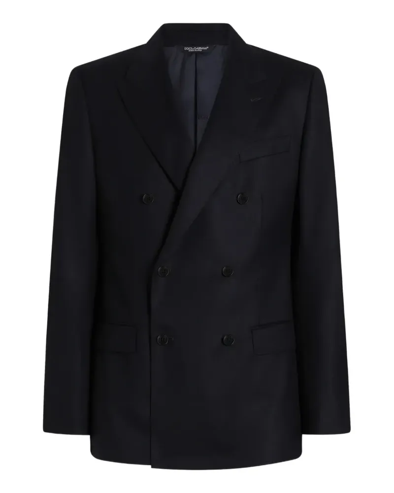 Dolce & Gabbana Leichte Martini Jacke mit Nadelstreifen - Blau Blau