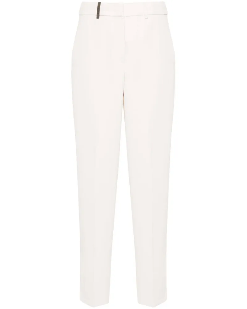 Peserico Klassische Straight-Leg-Hose - Nude Nude