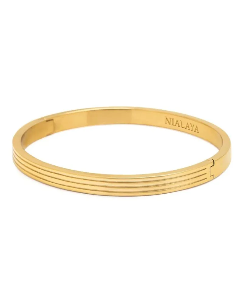 Nialaya Armband mit Logo-Gravur - Gold Gold