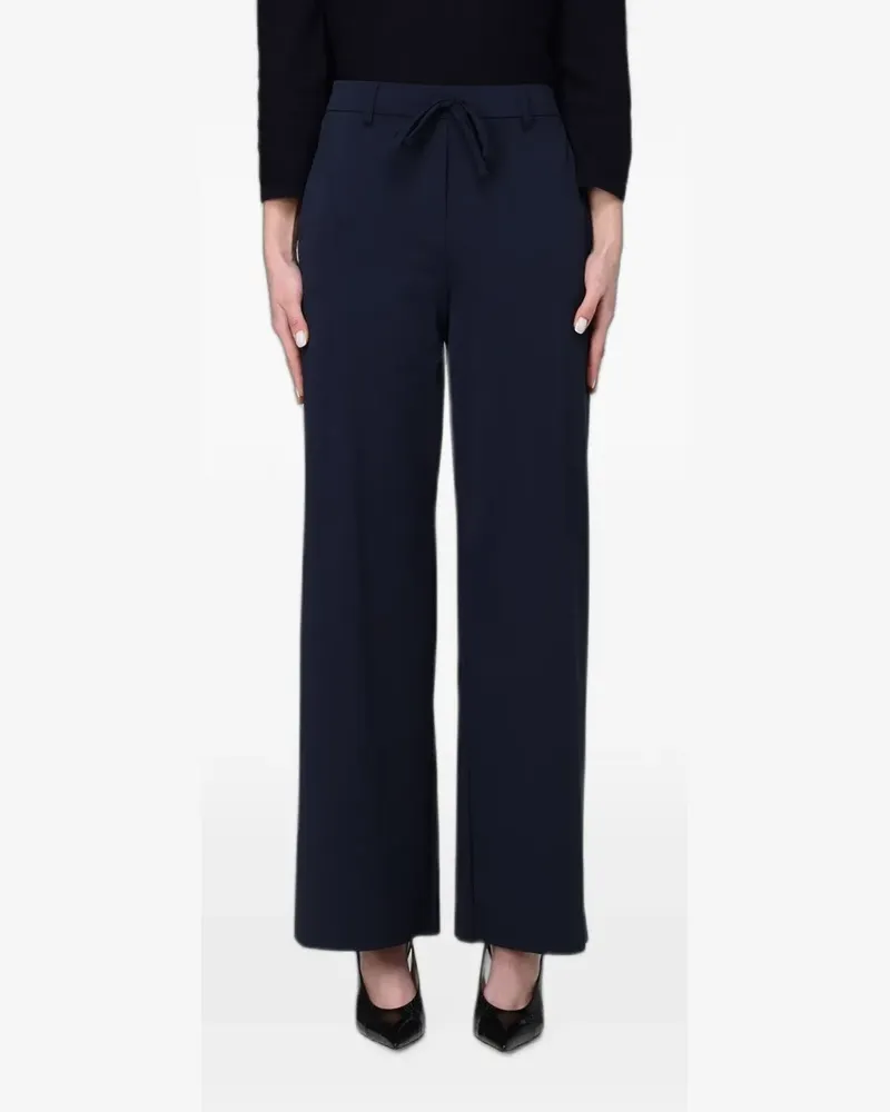Max Mara stretch-jersey drawstring trousers - Blau Blau