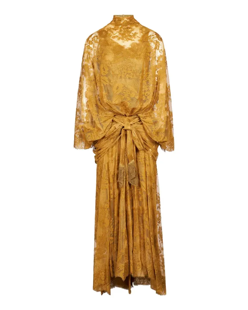 Zimmermann Ascent batwing lace gown - Gelb Gelb