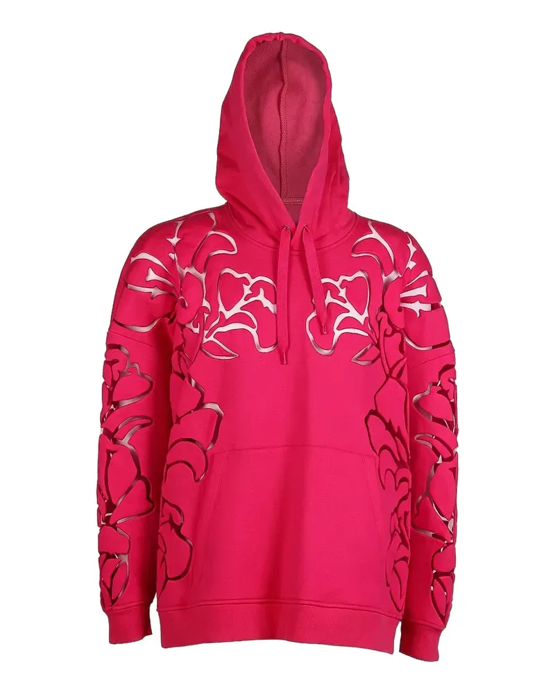 Valentino Garavani cut-out design hoodie - Rosa Rosa