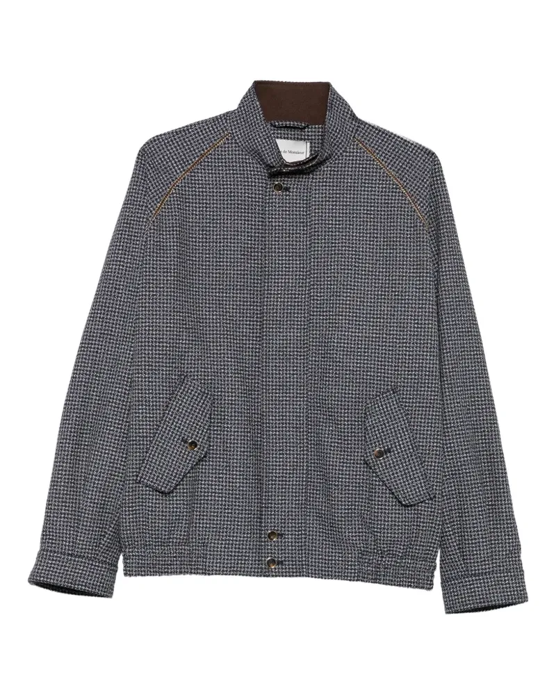 Drôle de Monsieur Tweed-Jacke mit Hahnentrittmuster - Blau Blau