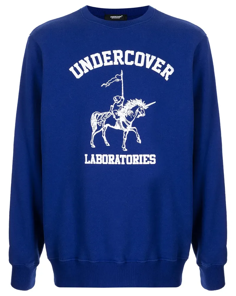 Undercover Sweatshirt mit Logo-Print - Blau Blau