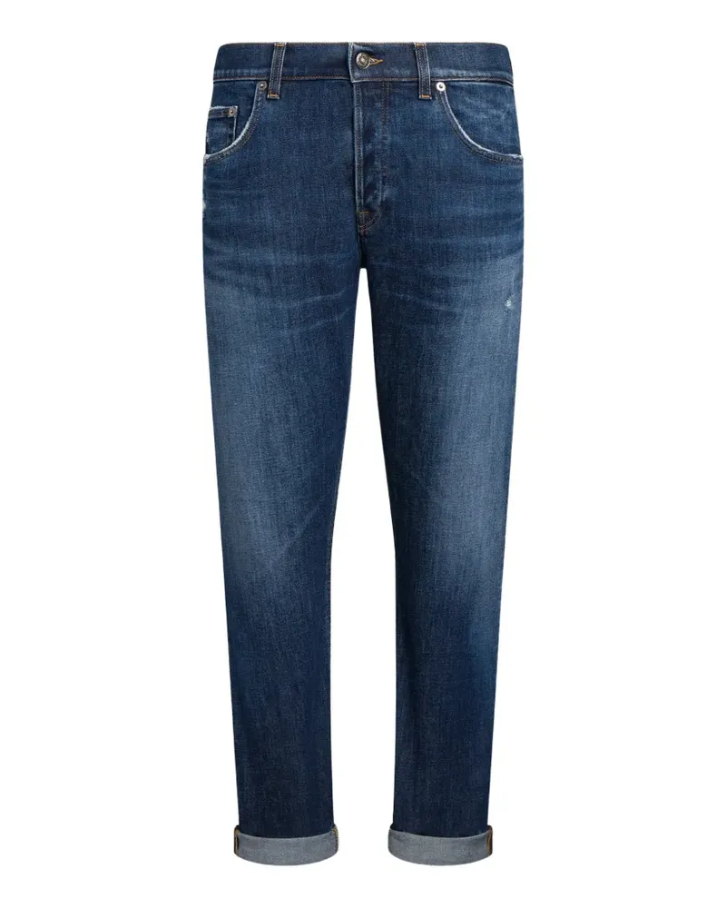 Dondup distressed whiskered jeans - Blau Blau