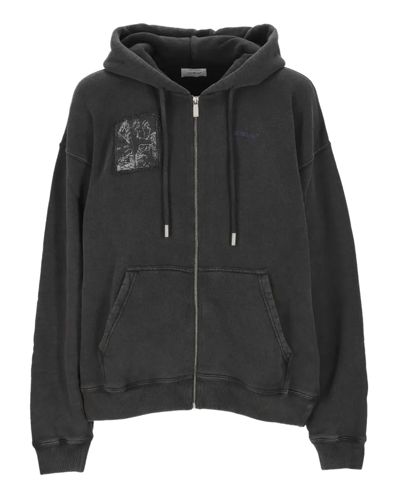 OFF-WHITE Matthew zip-up hoodie - Schwarz Schwarz