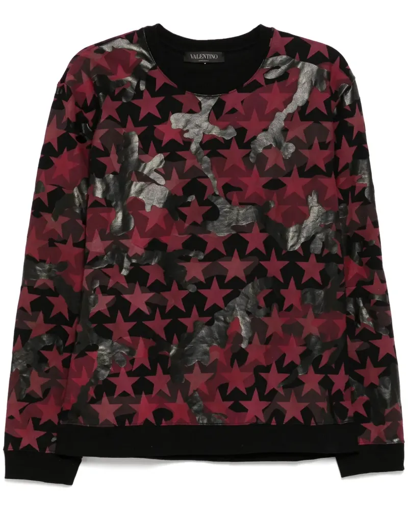 Valentino Garavani Sweatshirt mit grafischem Print - Schwarz Schwarz