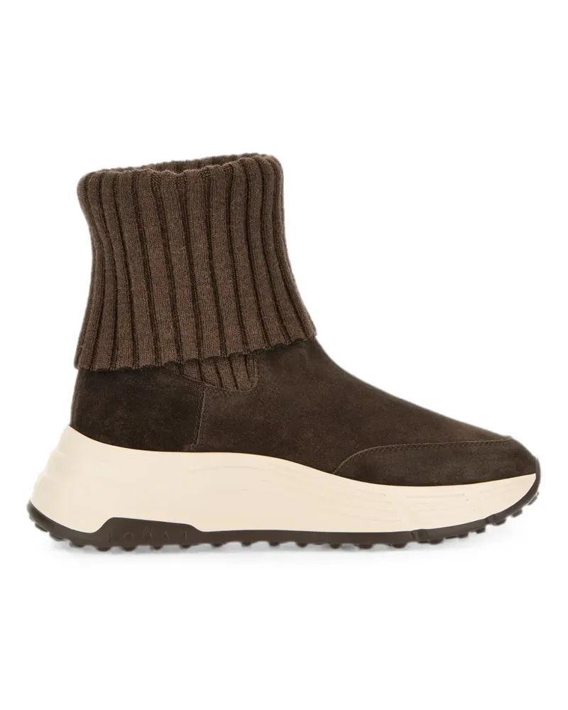 Hogan Gerippte Hi-Fi Sneakers - Braun Braun