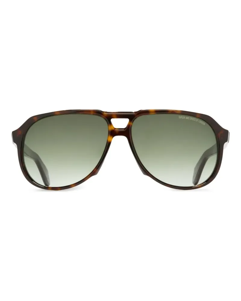 Cutler and Gross 9782 Pilotenbrille - Braun Braun