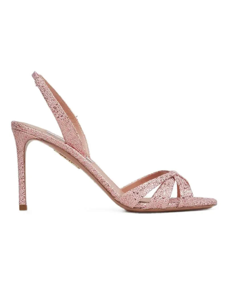 Aquazzura Gewebte Pumps mit überkreuzten Riemen - Rosa Rosa