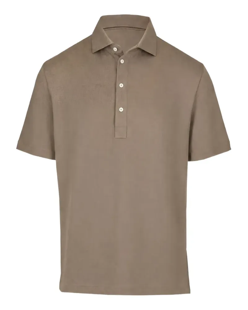 Brunello Cucinelli Poloshirt mit kurzen Ärmeln - Grün Grün