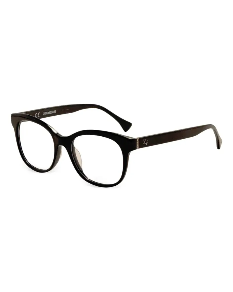 Zadig & Voltaire Klassische Cat-Eye-Brille - Schwarz Schwarz