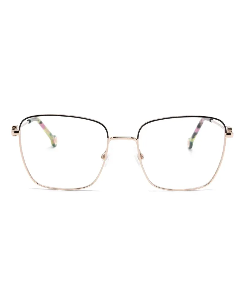 Carolina Herrera New York Brille mit eckigem Gestell - Gold Gold