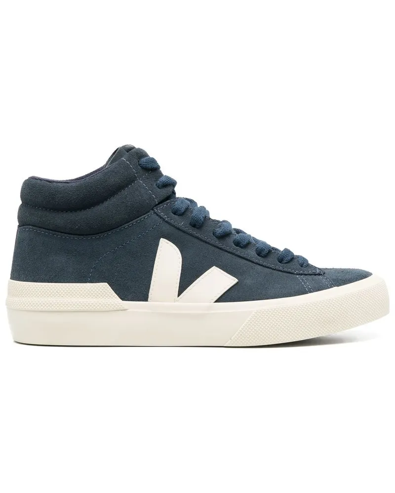 VEJA High-Top-Sneakers mit Logo-Patch - Blau Blau