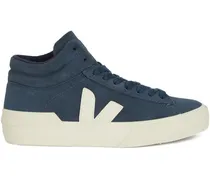 High-Top-Sneakers mit Logo-Patch - Blau
