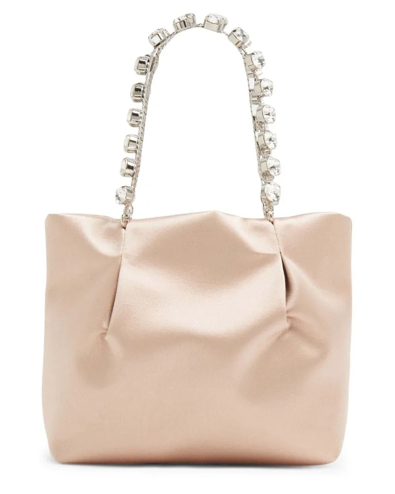 Aquazzura Galactic Handtasche mit Kristallen - Nude Nude