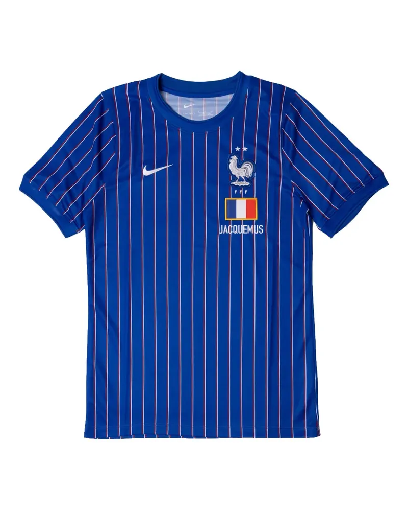 Nike x France x Jacquemus striped Les Bleus T-shirt - Blau Blau