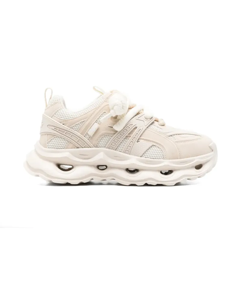 Buffalo Málaga Sneakers mit Kordelspitze - Nude Nude