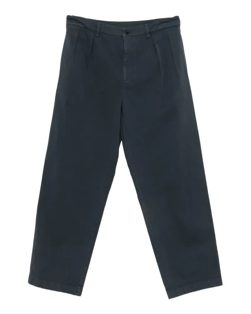 Prada pleated-detail trousers - Blau Blau