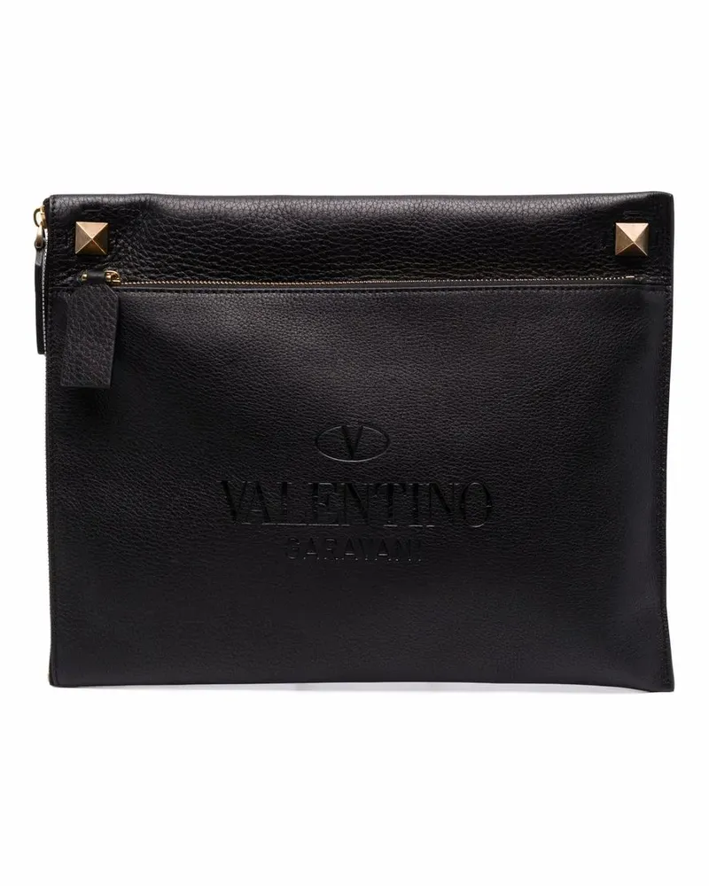 Valentino Garavani Rockstud Clutch - Schwarz Schwarz