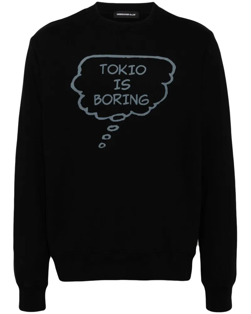 Undercover Sweatshirt mit grafischem Print - Schwarz Schwarz