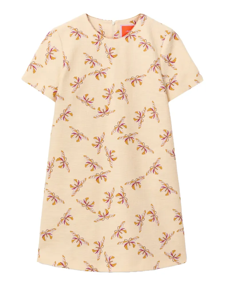La DoubleJ Swing Shift-Kleid mit Schmetterling-Print - Nude Nude