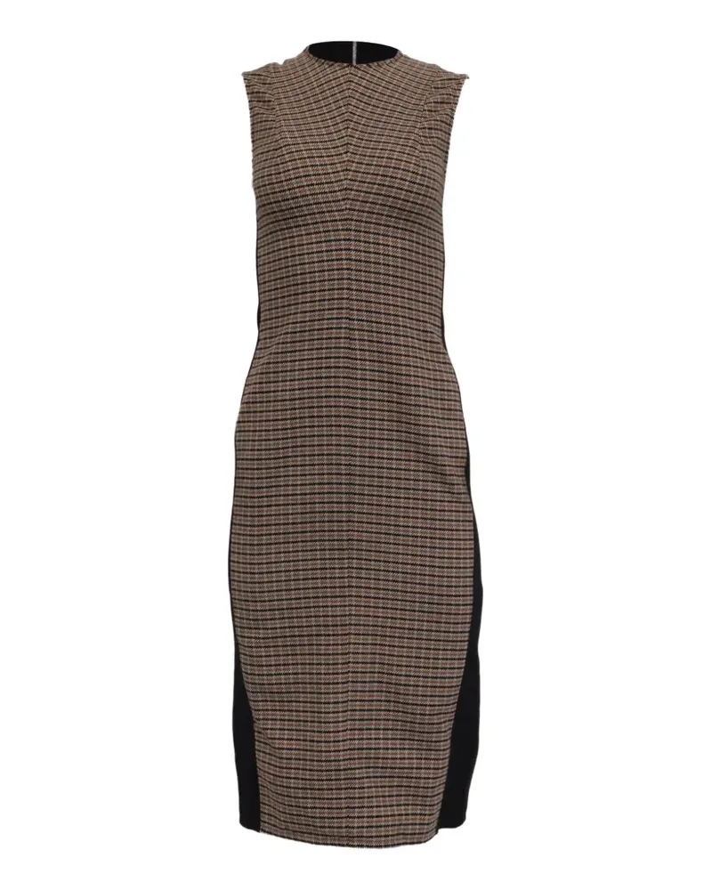 Victoria Beckham 2010s sleeveless darted midi dress - Schwarz Schwarz