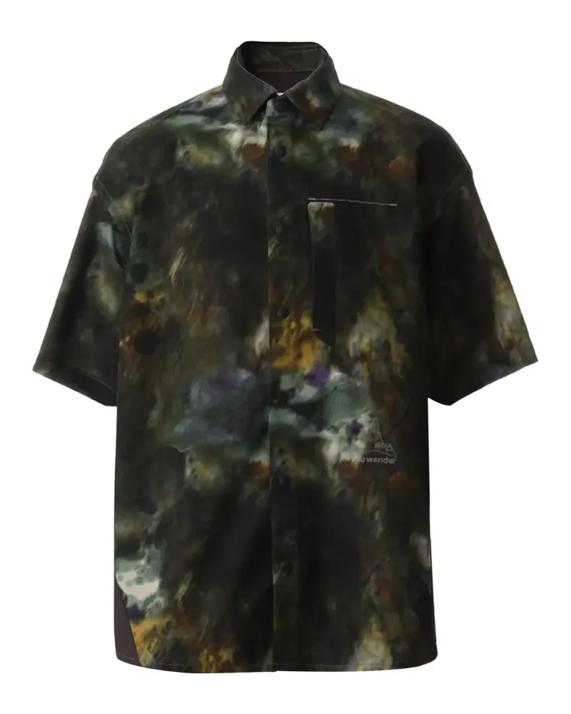and wander Hemd mit Print - Schwarz Schwarz