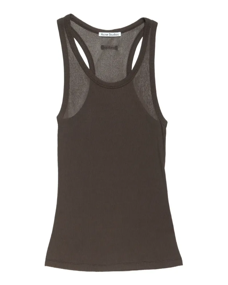 Acne Studios ribbed-knit tank top - Braun Braun