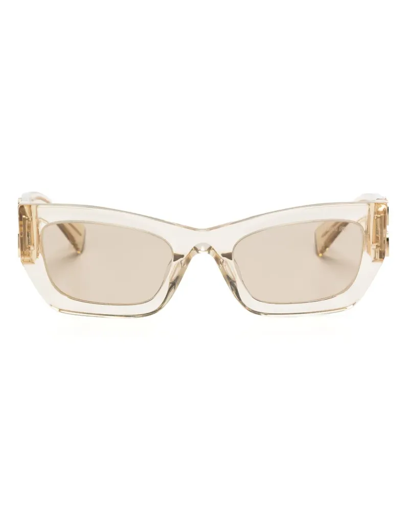 Miu Miu Glimpse Sonnenbrille mit Cat-Eye-Gestell - Nude Nude