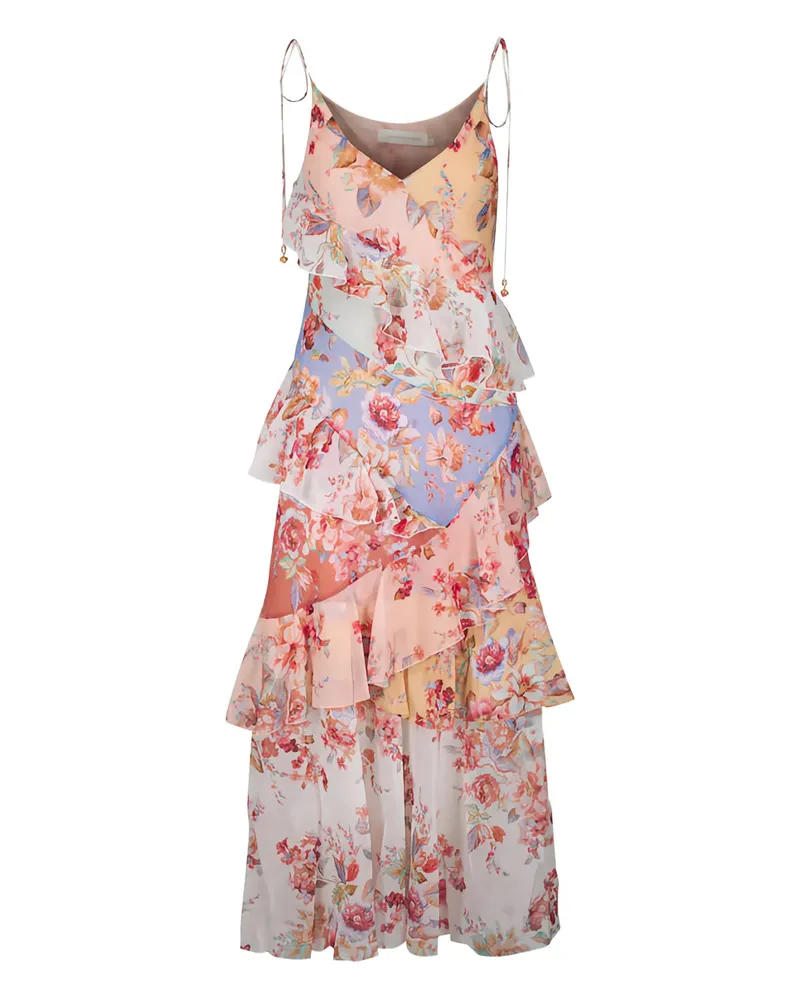 Zimmermann Kleid mit Blumen-Print - Nude Nude