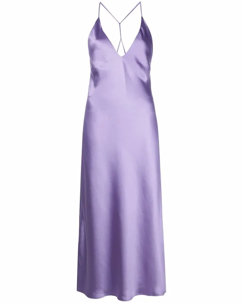 Blanca Kleid mit V-Ausschnitt - Violett Violett