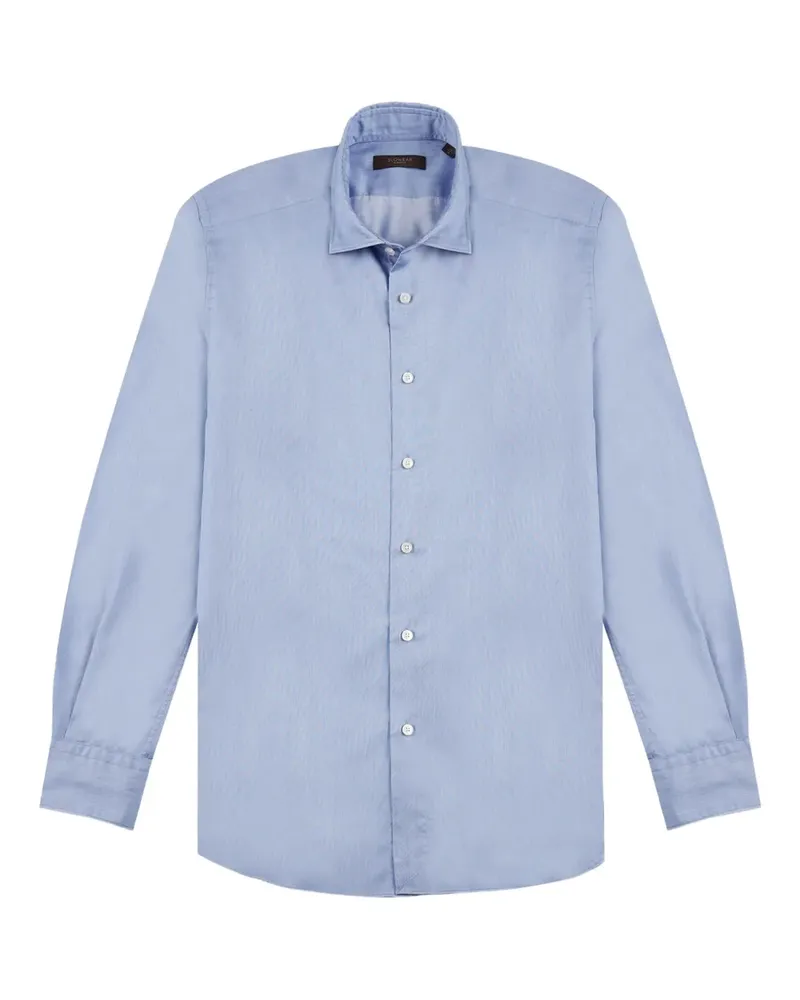 Glanshirt Klassisches Hemd - Blau Blau